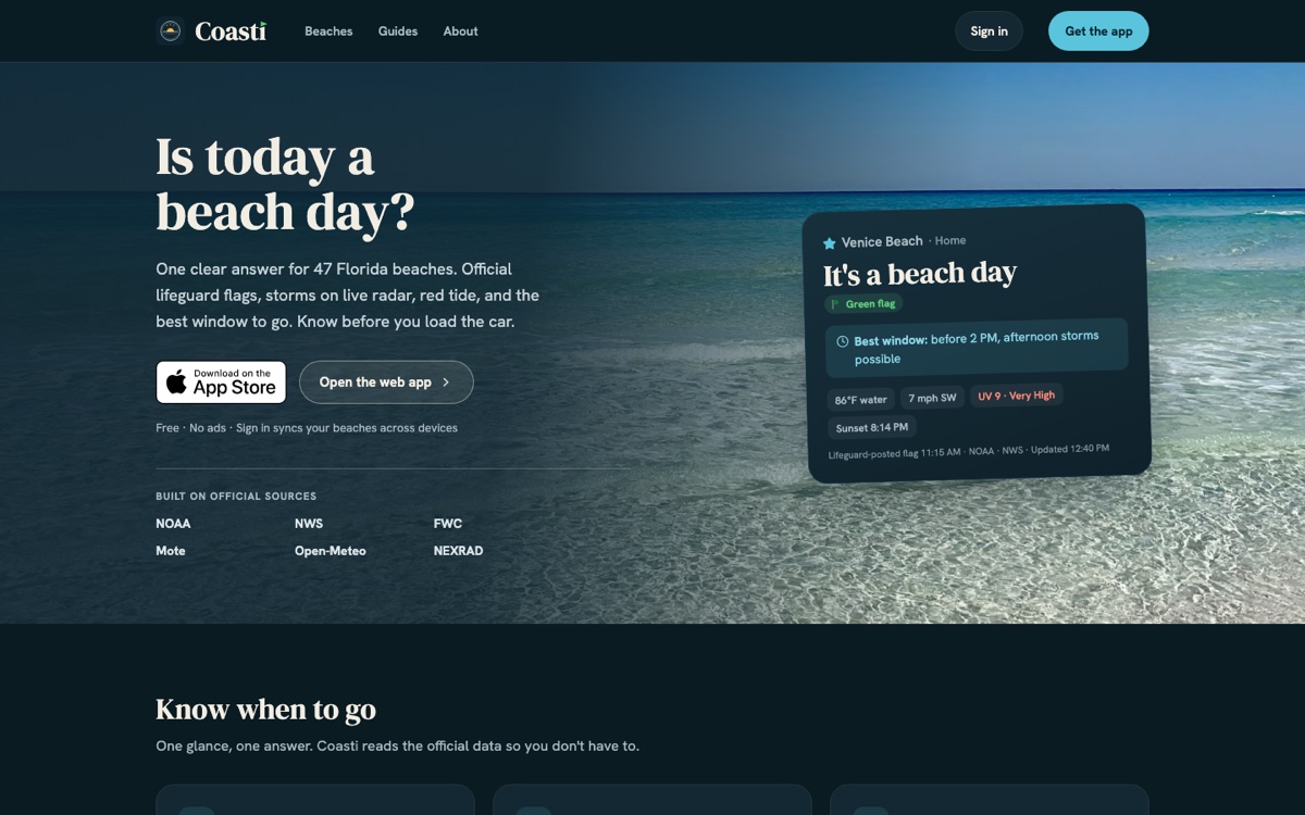 coasti.app: the same answer on the open web